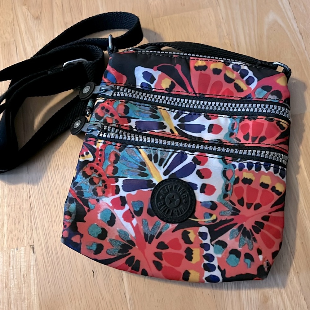 Kipling Small Multiple Zippered Pockets Crossbody… - image 1
